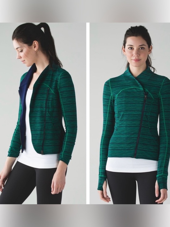 lululemon athletica Jackets & Blazers - Lululemon Precision Jacket Cyber Jungle Hero Blue Size 2